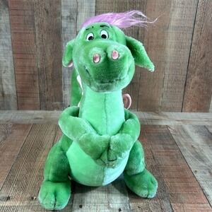 Vintage 1980s Disney Elliott Dragon Plush 14 Pete's Dragon Korea Disneyland WDW